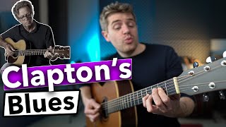 Eric Claptons Simple Acoustic Blues in E [upl. by Iruahs]