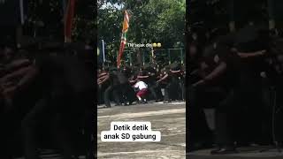 Anak SD ikut yel yel nya TNI shorts tni [upl. by Chisholm796]