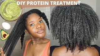 DIY natural hair protein treatment for Strength Moisture amp Shine  Egg amp Avocado  LimitlessBloom [upl. by Enywtna]