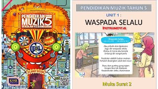 Muzik Tahun 5  Waspada Selalu Instrumental [upl. by Okin]