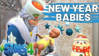 Father Winters Babies born on New Years🎄🎅  Occult Baby Challenge 3  Sims 4 Mystical Motherhood [upl. by Kenzi]