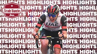 Tadej’s strength  2022 Strade Bianche EOLO  Highlights [upl. by Oilasor50]