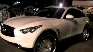 DUBSandTIREScom 2011 Infiniti FX Review 30 Asanti Custom Luxury Wheels Forgiato TSW Wheels [upl. by Anyrb]