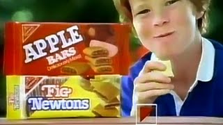 Nabisco Brands Fig Newtons amp Apple Bars 1980s TV Commercial HD [upl. by Charleton]