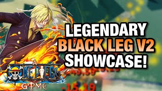 AOPG HOW TO GET BLACK LEG V2 AND FULL SHOWCASE A One Piece Game  Roblox [upl. by Oniliuqnart]