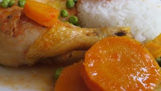 RECETA Estofado de pollo sano rico fácil comida peruana [upl. by Erasmus]