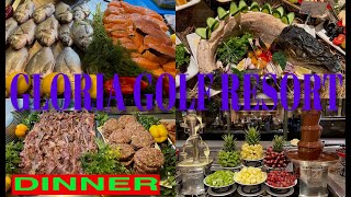 GLORUA GOLF RESORT🇹🇷 DINNER  УЖИН В ГЛАВНОМ РЕСТОРАНЕ [upl. by Dareen922]