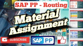 Material assignment in SAP Routing [upl. by Nnaj]