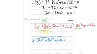 AQA Further Maths GCSE 2016 Paper 1 Q14  Factor Theorem [upl. by Jalbert694]