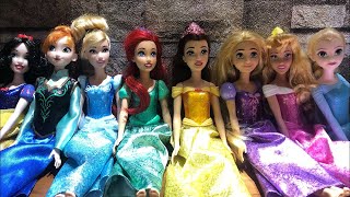 Disney Princess Doll Makeover DIY Miniature ldeas for Barbie Wig Derss Feceup and more [upl. by Ydoow]