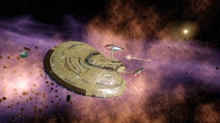 USS Enterprise F vs a very strong force [upl. by Ykcin627]