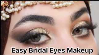 Bridal Eyes Makeup Tutorials Pakistani Eyes Makeup For Wedding Advance Eyes Makeup For Party [upl. by Eiznekam]