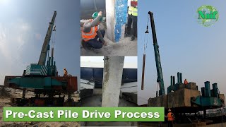 PreCast Concrete Pile Drive Installation Process  Get Service From Naif Engineering amp Builders Ltd [upl. by Jevon]