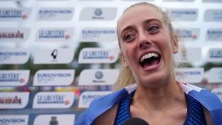 Jemma Reekie GBR after winning Gold in the 1500m [upl. by Veradis216]