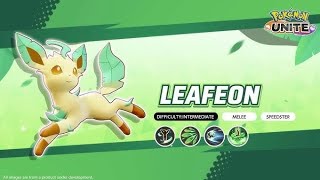 LEAFEON 18 KILLS GAMEPLAY IN POKEMON UNITE  80000K DAMAGE  AERIAL ACE AND RAZOR LEAF BUILD🔥 [upl. by Aitat]