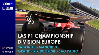 🏆 LAS F1 Championship  Division Europe ▶️ Manche 3  🏁 Grand Prix du Brésil  São Paulo [upl. by Gearhart251]