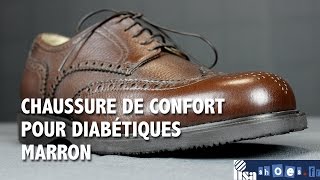 CHAUSSURE DIABÉTIQUE POUR PIEDS SENSIBLES EN CUIR [upl. by Rrats]