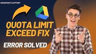 How to fix Google Drive quota limit exceed issue or error creating a shortcut  Beginer Support [upl. by Filbert1]