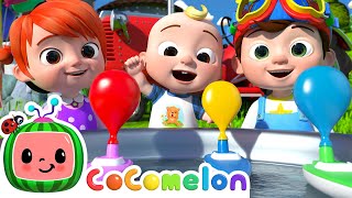 Balloon Boat Race  CoComelon Nursery Rhymes amp Kids Songs [upl. by Byram397]