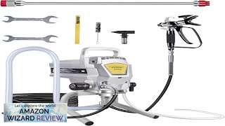 Airless Paint Sprayer3300PSI High Efficiency Paint Sprayer GunThinningFreewith Extension Review [upl. by Delahk]