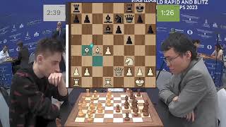 Daniil Dubov Vs Yu Yangyi  Blitz Chess 2023 [upl. by Fullerton]