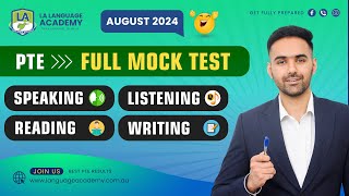 PTE Full Mock Test with Answers  August 2024  Language Academy PTE NAATI amp IELTS Online Classes [upl. by Elurd]