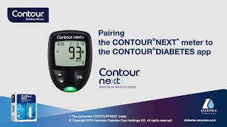 Pairing the CONTOUR NEXT meter to the app  CONTOUR NEXT  mgdl  Middle East enSAAE [upl. by Chivers21]