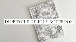 Dior Gray Toile De Jouy Notebook  Little Luxury Unboxing [upl. by Adyht]