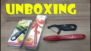 🍎 Unboxing Victorinox Schäler für die Küche  swiss made peeler kitchen 4K [upl. by Nyvets]