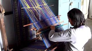 Gangtok Sikkim Traditional Backstrap Weaving of Traditional Designs [upl. by Almeida]