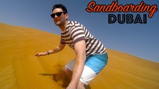 Dubai Sandboarding in the desert Apr 2017GoPro 4K [upl. by Kathye]