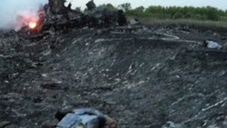 Journalist Bodies turned inside out at MH17 crash site [upl. by Pru]