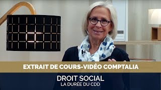 La durée du CDD   Extrait cours vidéo COMPTALIA [upl. by Anitsuga]