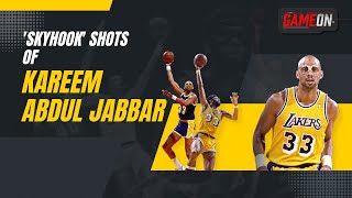 Unguarded Skyhook Shots of Kareem Abdul Jabbar  NBA [upl. by Per]