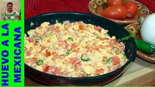 ¿Cómo hacer unos deliciosos huevos a la mexicanaMi amiga Gaby [upl. by Ecertap]