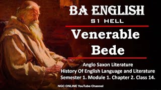 Venerable Bede  BA English  History Of English Language And Literature  S1M1C2P14  In Malayalam [upl. by Suivatnod764]