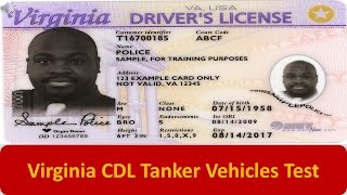 Virginia CDL Tanker Vehicles Test [upl. by Bobette]