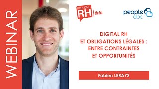 Digital RH et obligations légales  entre contraintes et opportunités [upl. by Sacha725]