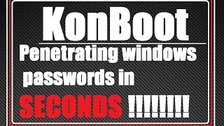 Hacking Passwords In Seconds Kon Boot 2014 [upl. by Ayarahs]