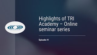 Highlights of TRI Academy Episode1 Tinnitus Definition and Risk factors [upl. by Karl]