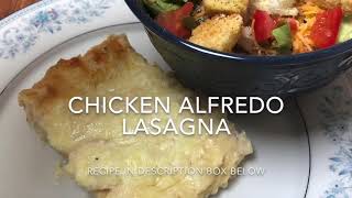 Chicken Alfredo Lasagna [upl. by Latini]