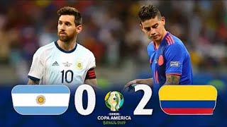 Argentina Vs Colombia Full Highlights  Copa America [upl. by Sirrap332]