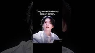 they wanted to Destroy Yoongis career 🥴😒 always with Suga suga bts [upl. by Sall]