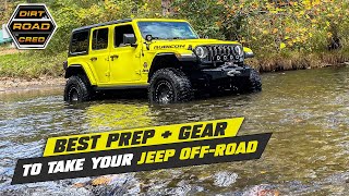 BEST Prep amp Gear to take your Jeep Wrangler OffRoad [upl. by Weirick]