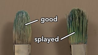 easy way to take care of oil paintbrushes [upl. by Godiva]