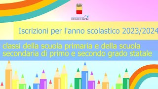 Tutorial iscrizioni online as 202324 [upl. by Gertrude562]