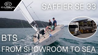 Saffier SE 33 Life From Showroom to Sea  A Perfect First Sail [upl. by Kerwinn351]