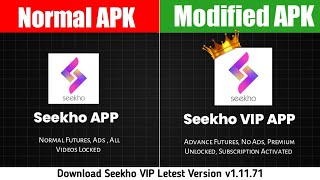 Seekho MOD APK Download Kaise Kare Letest Version All Videos Unlocked  ModdyApp [upl. by Nor]