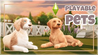 Playing as My Pets in the Sims Gives Me Serotonin  The Sims 4 Mod Review [upl. by Tristis]