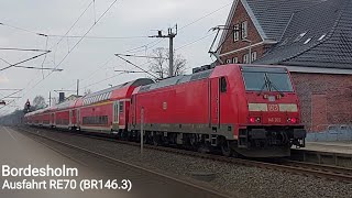 Bordesholm Ausfahrt DB RE70 BR1463 mit Dostos Richtung Hamburg Hbf [upl. by Theone323]